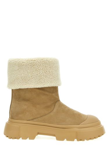 Hogan H619 Ankle Boot With Faux Fur - Hogan - Modalova