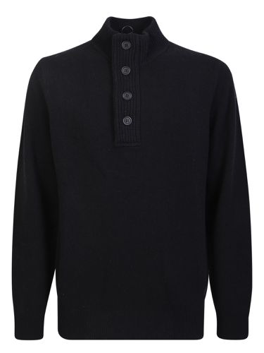 Wool Sweater With Buttons And Patches - Barbour - Modalova