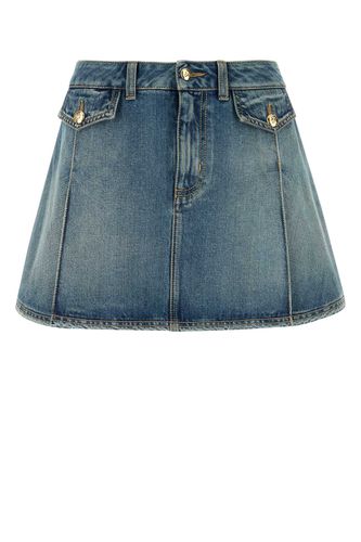 Alexander McQueen Denim Mini Skirt - Alexander McQueen - Modalova