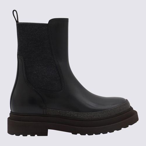 Leather Boots - Brunello Cucinelli - Modalova