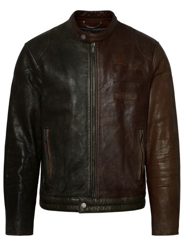 Golden Goose Zipped Leather Jacket - Golden Goose - Modalova