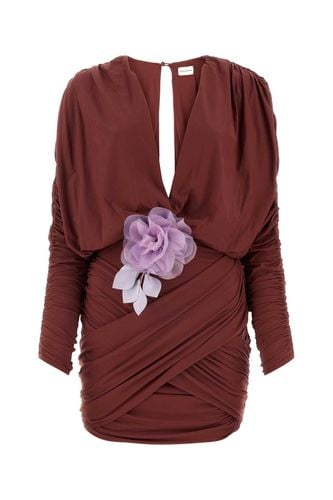 Burgundy Jersey Mini Dress - Magda Butrym - Modalova