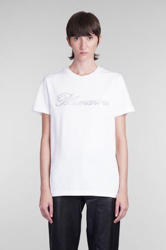 Blumarine T-shirt In White Cotton - Blumarine - Modalova