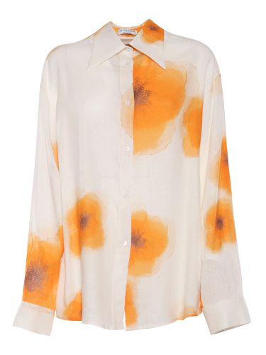 White Shirt With Flower Print - Ballantyne - Modalova