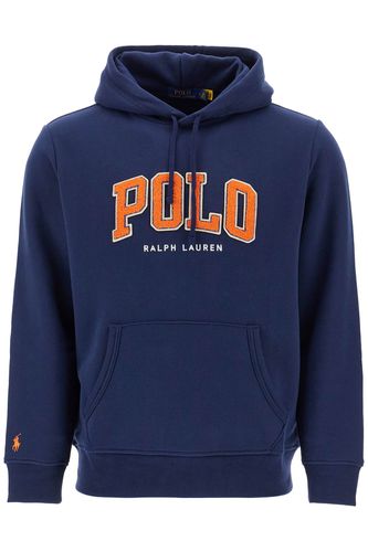 Blue Cotton And Polyester Hoodie With Embroidered Logo - Polo Ralph Lauren - Modalova