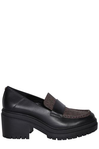 Michael Rocco Logo Monogram Heeled Loafers - Michael Kors - Modalova