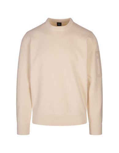 Hugo Boss Cream P-diego Sweater - Hugo Boss - Modalova