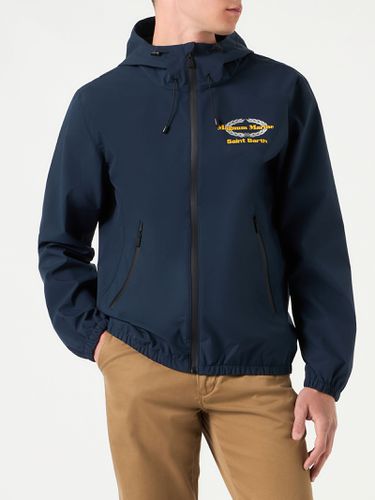 Man Hooded Lightweight Windbraker Magnum Marine Special Edition - MC2 Saint Barth - Modalova