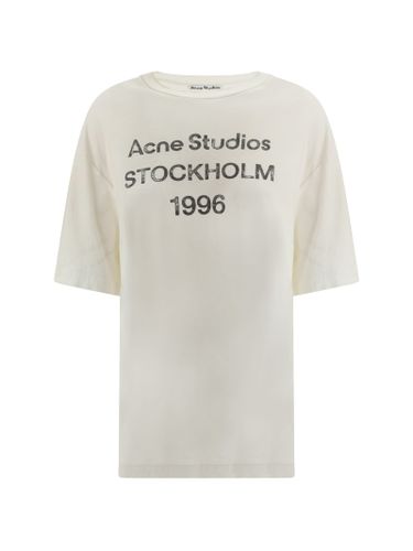 Logo Printed Crewneck T-shirt - Acne Studios - Modalova