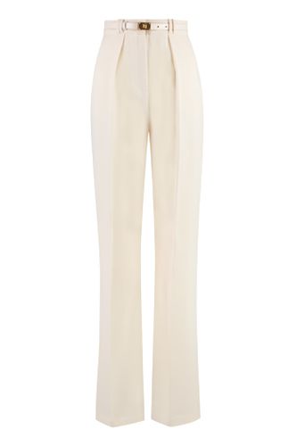 High-waist Crêpe Trousers - Elisabetta Franchi - Modalova