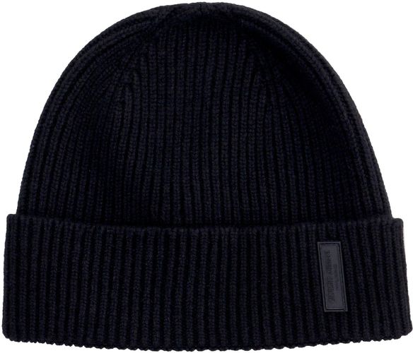 Logo Patch Ribbed Knit Beanie - Giorgio Armani - Modalova