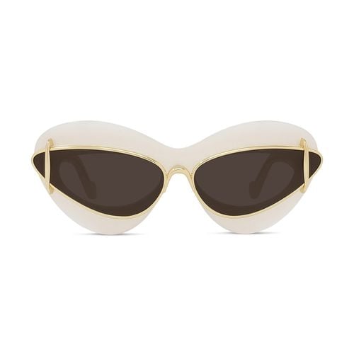 Lw40139u Curvy 25e Avorio Sunglasses - Loewe - Modalova