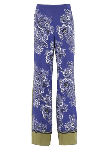 Etro Printed Silk Pants - Etro - Modalova