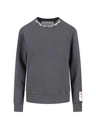 Sweatshirt With Crystals Crewneck - Golden Goose - Modalova