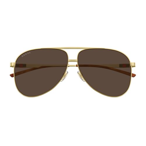 Gucci Gg1677s Linea Web 002 Gold Brown Sunglasses - Gucci Eyewear - Modalova