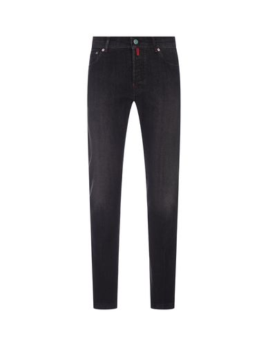 Slim Fit Jeans In Stretch Denim - Kiton - Modalova