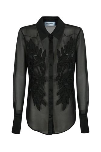 Georgette Shirt With Embroidery - Blugirl - Modalova