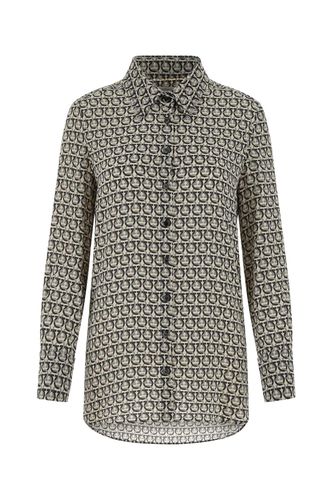 Ferragamo Printed Silk Shirt - Ferragamo - Modalova