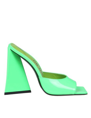 The Attico Mule In Neon Green Paint - The Attico - Modalova