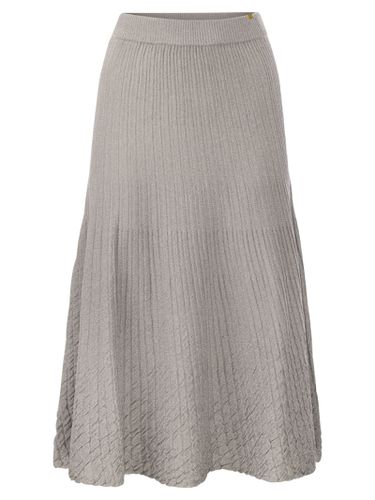 Metallised Viscose Midi Skirt - Elisabetta Franchi - Modalova