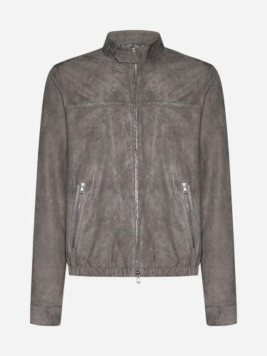 Low Brand Suede Bomber Jacket - Low Brand - Modalova