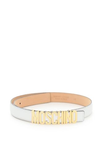 Moschino Logo Plaque Buckle Belt - Moschino - Modalova