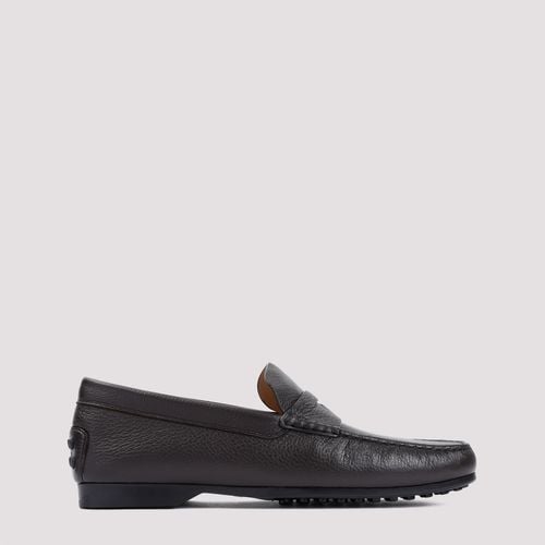 Tod's Dark Brown Deerskin Loafer - Tod's - Modalova