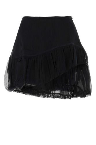 Black Nylon Blend Lozen Mini Skirt - Kiko Kostadinov - Modalova