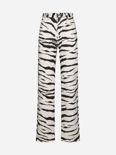 Alaia Zebra Print Jeans - Alaia - Modalova