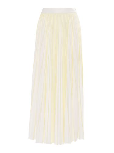 Pleated Jersey Flared Skirt With Fading Print - Fabiana Filippi - Modalova