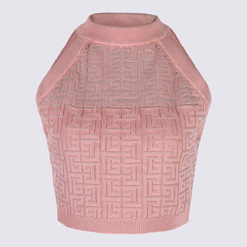 Balmain Pink Viscose Top - Balmain - Modalova