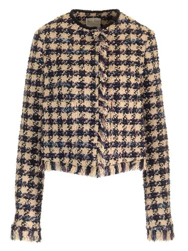 Forte_Forte Houndstooth Cropped Jacket - Forte Forte - Modalova