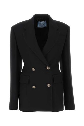 Prada Black Wool Blend Blazer - Prada - Modalova