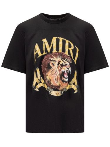 AMIRI Logo Printed Crewneck T-shirt - AMIRI - Modalova