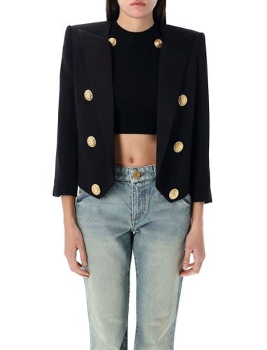 Balmain 6 Buttons Cropped Jacket - Balmain - Modalova