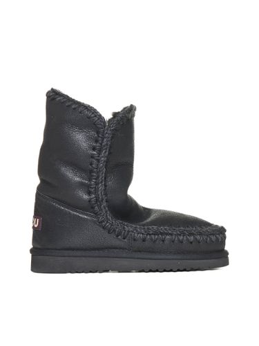 Eskimo Leather And Shearling Ankle Boots - Mou - Modalova