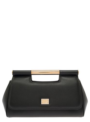 Sicily Handbag With Logo Plaque In Smooth Leather Woman - Dolce & Gabbana - Modalova