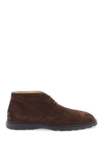 Tod's Suede Leather Ankle Boots - Tod's - Modalova