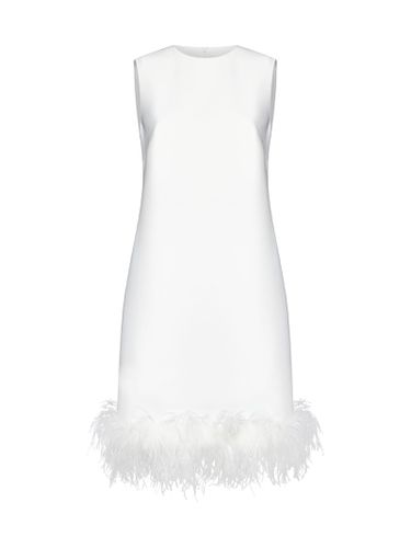 Parosh Dress With Feathers - Parosh - Modalova