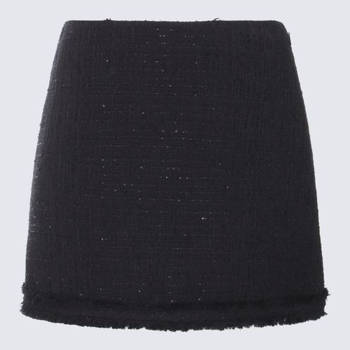 Versace Black Cotton Mini Skirt - Versace - Modalova