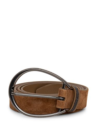 Suede Belt With Jewellery - Brunello Cucinelli - Modalova