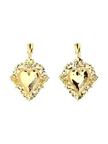 Moschino gold Heart Earrings - Moschino - Modalova