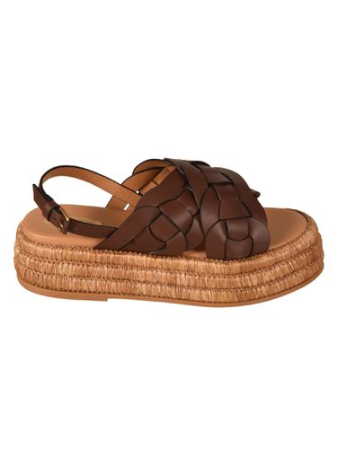 Tod's Raffia Platform Sandals - Tod's - Modalova