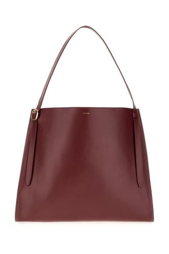 Burgundy Leather Belt Shopping Bag - Coperni - Modalova