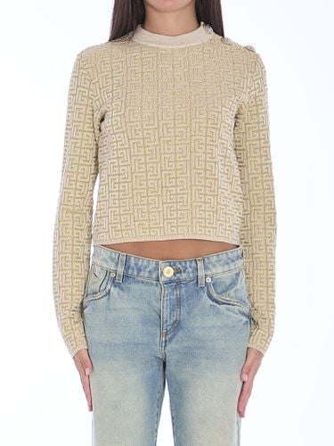 Balmain Pb Labyrinth Monogram Top - Balmain - Modalova