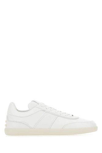 Tod's White Leather Tabs Sneakers - Tod's - Modalova