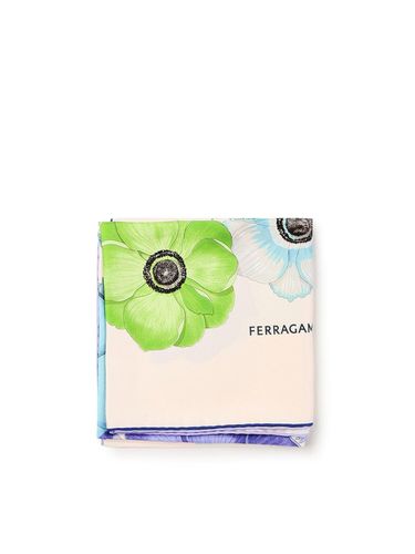 Ferragamo Anemone Printed Foulard - Ferragamo - Modalova