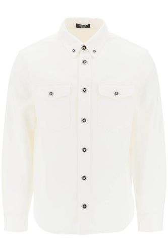 Versace Medusa Denim Overshirt - Versace - Modalova