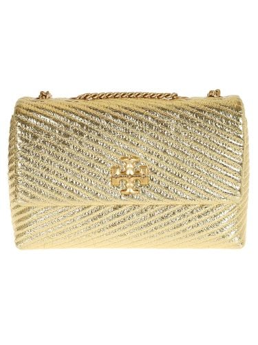 Kira Metallic Moto Quilt Small Shoulder Bag - Tory Burch - Modalova