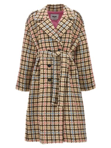 MSGM Check Coat - MSGM - Modalova